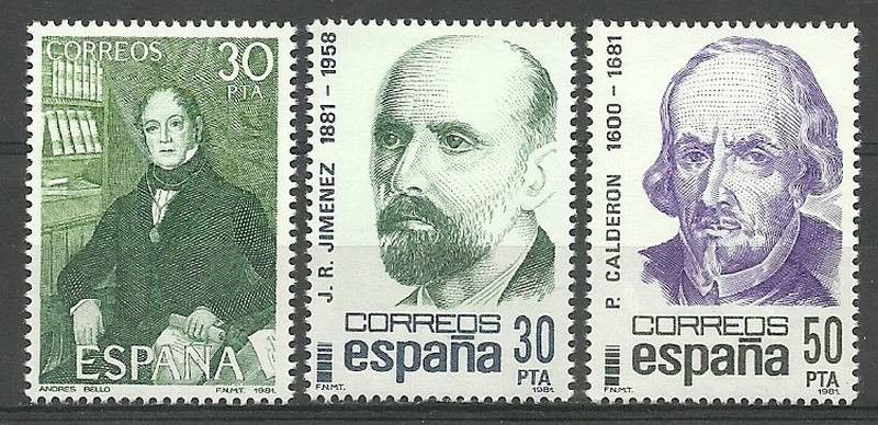 Znaczek Hiszpania 1982 Mi 2534-2536 Czyste **