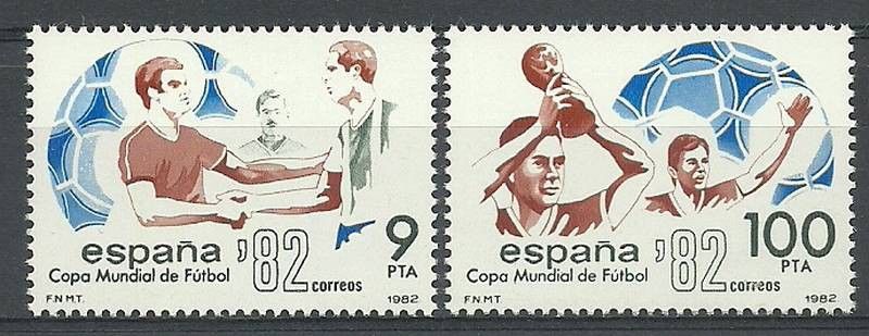 Znaczek Hiszpania 1982 Mi 2550-2551 Czyste **