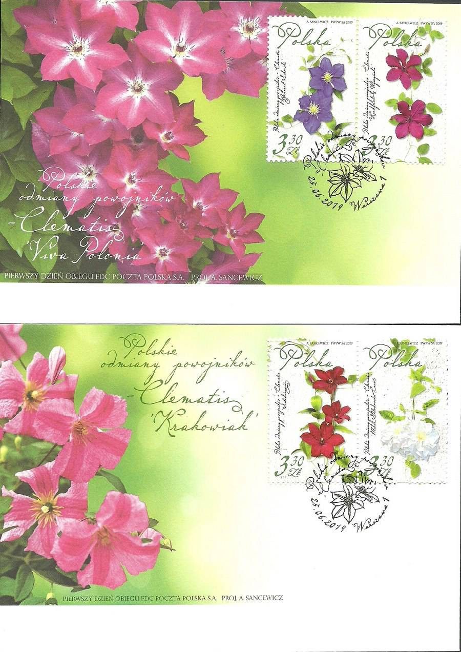 Znaczek Polska 2019 Mi 5131-5134 Fi 4981-4984 FDC