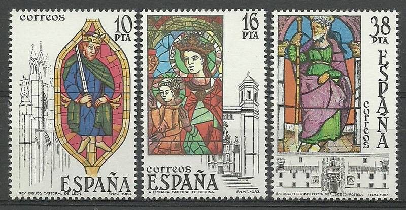 Znaczek Hiszpania 1983 Mi 2607-2609 Czyste **