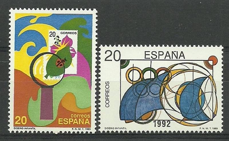 Znaczek Hiszpania 1989 Mi 2867-2868 Czyste **