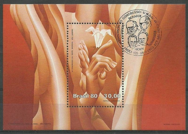 Znaczek Brazylia 1980 Mi bl 44 Stemplowane