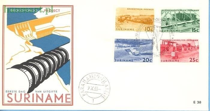 Znaczek Surinam 1965 FDC