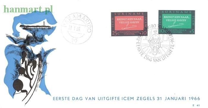 Znaczek Surinam 1966 FDC