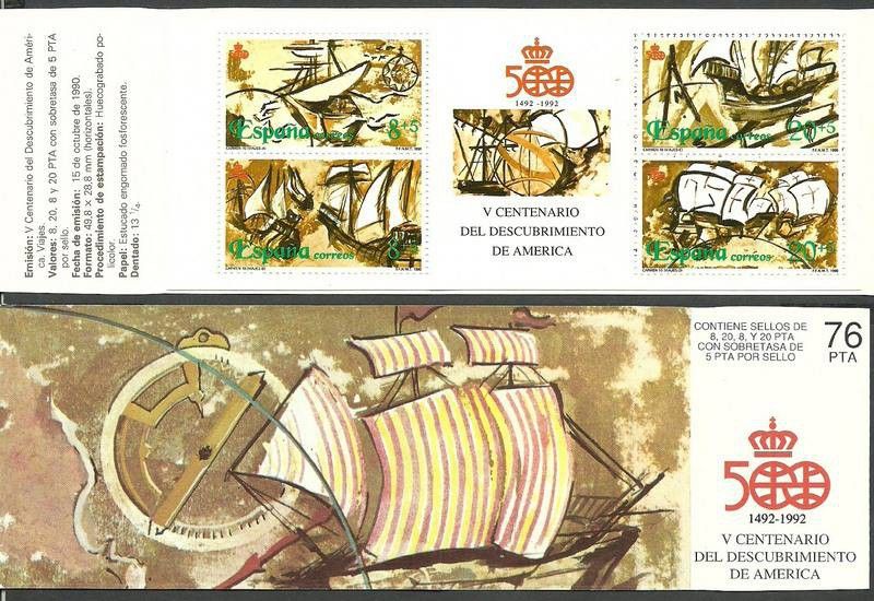 Znaczek Hiszpania 1990 Mi mh 8 Czyste **