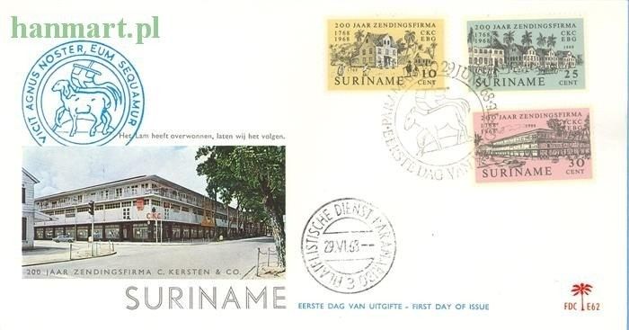 Znaczek Surinam 1968 FDC