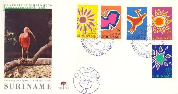 Znaczek Surinam 1970 FDC