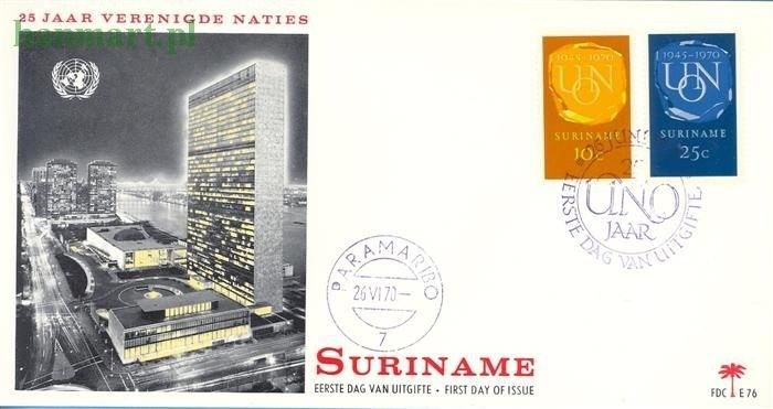 Znaczek Surinam 1970 FDC