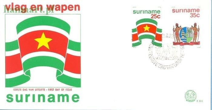 Znaczek Surinam 1976 FDC