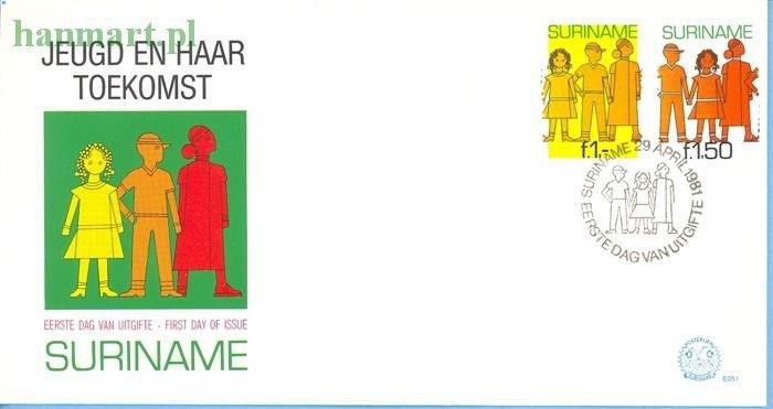 Znaczek Surinam 1981 Mi 943-944 FDC