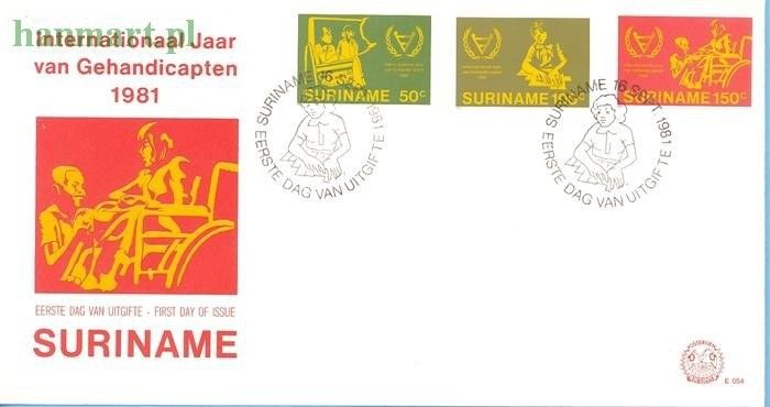 Znaczek Surinam 1981 Mi 954-956 FDC