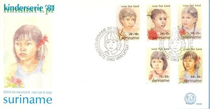 Znaczek Surinam 1981 Mi 962-966 FDC