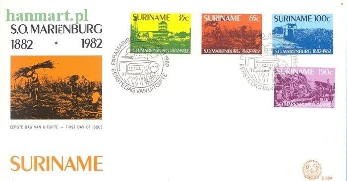 Znaczek Surinam 1982 Mi 993-996 FDC