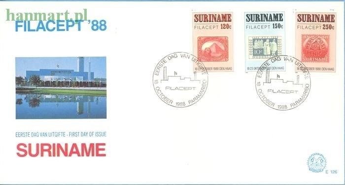 Znaczek Surinam 1988 Mi 1274-1276 FDC