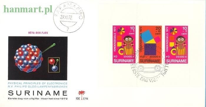 Znaczek Surinam 1972 Mi bl 12 FDC