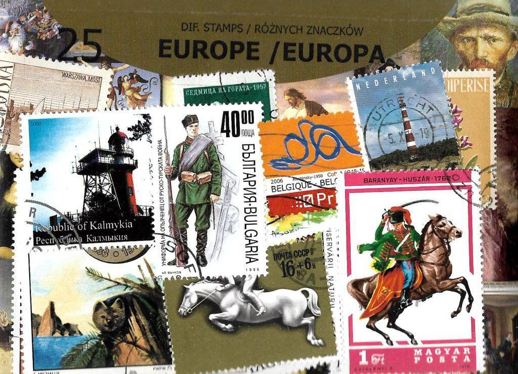 Znaczek Pakiet filatelistyczny EUROPA 25 znaczkow