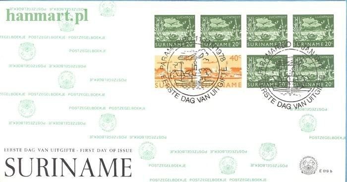 Znaczek Surinam 1978 Mi blatt 4 FDC