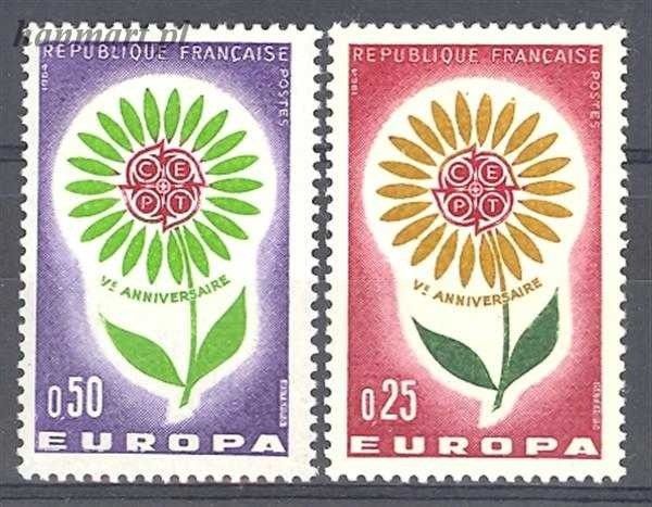 Znaczek Francja 1964 Mi 1490-1491 Czyste **