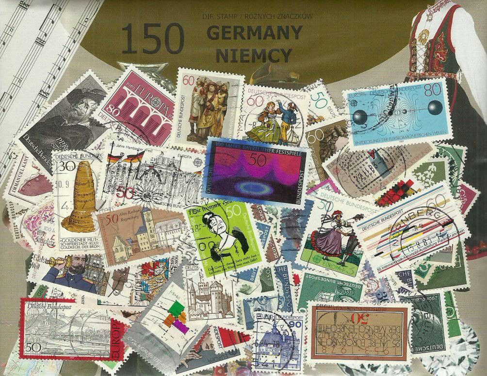 Znaczek Pakiet filatelistyczny NIEMCY 150 znaczkow