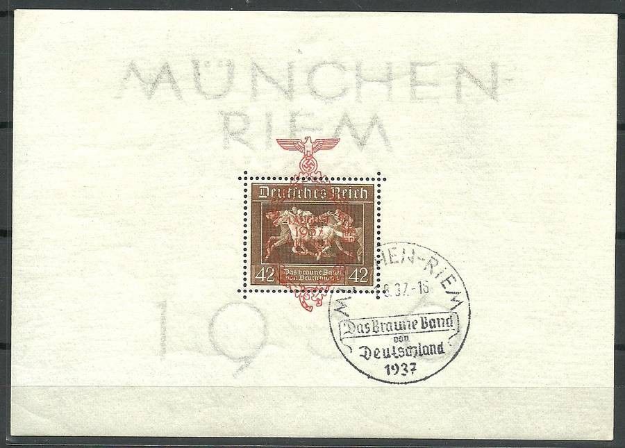 Znaczek Deutsches Reich / III Rzesza 1937 Mi bl 10 Stemplowane