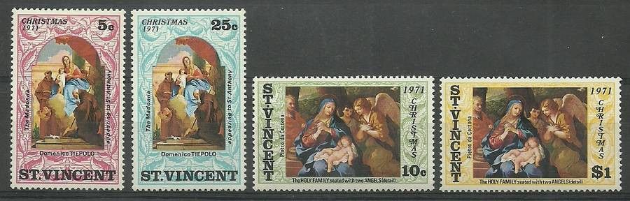 Znaczek St. Vincent 1971 Mi 299-302 Czyste **