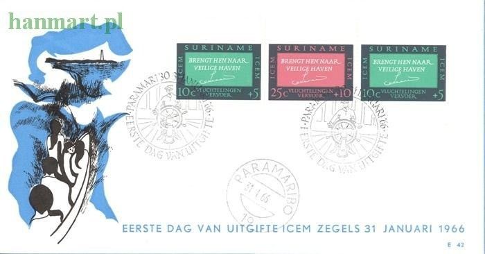 Znaczek Surinam 1966 FDC