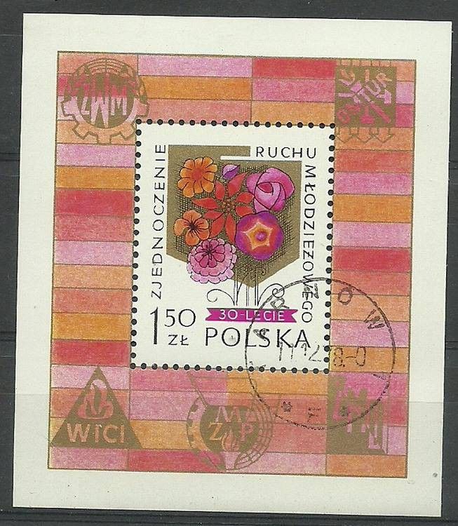 Znaczek Polska 1978 Mi abo bl 72 Fi bl 103 Stemplowane