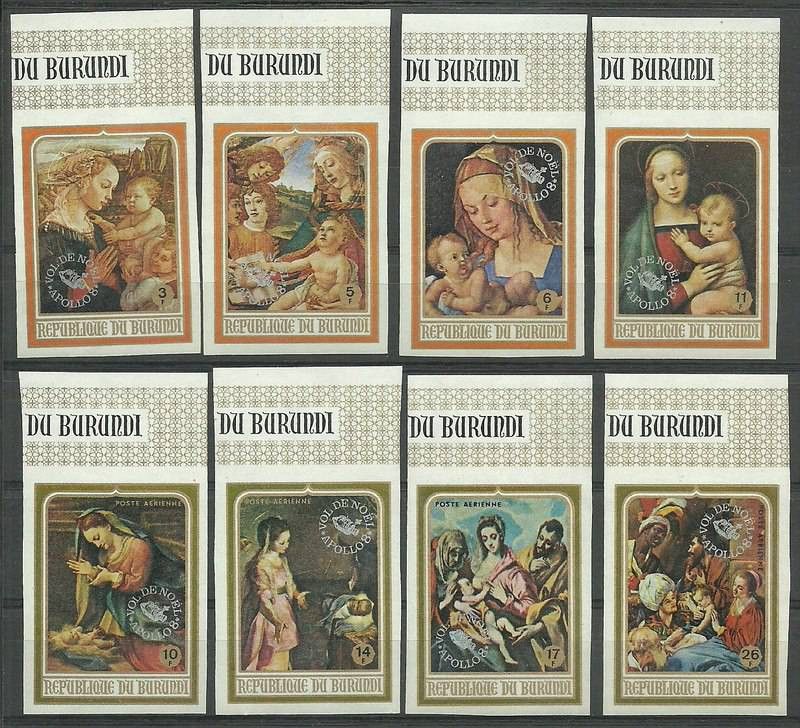 Znaczek Burundi 1969 Mi 472-479B Czyste **