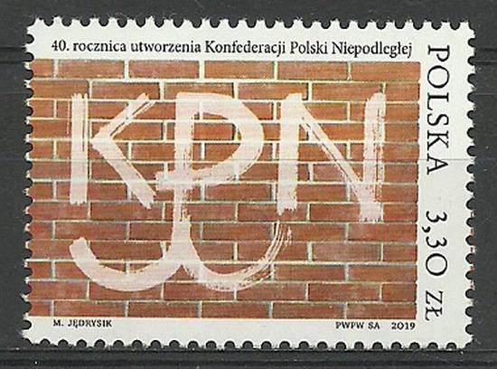 Znaczek Polska 2019 Mi 5152 Fi 5002 Czyste **