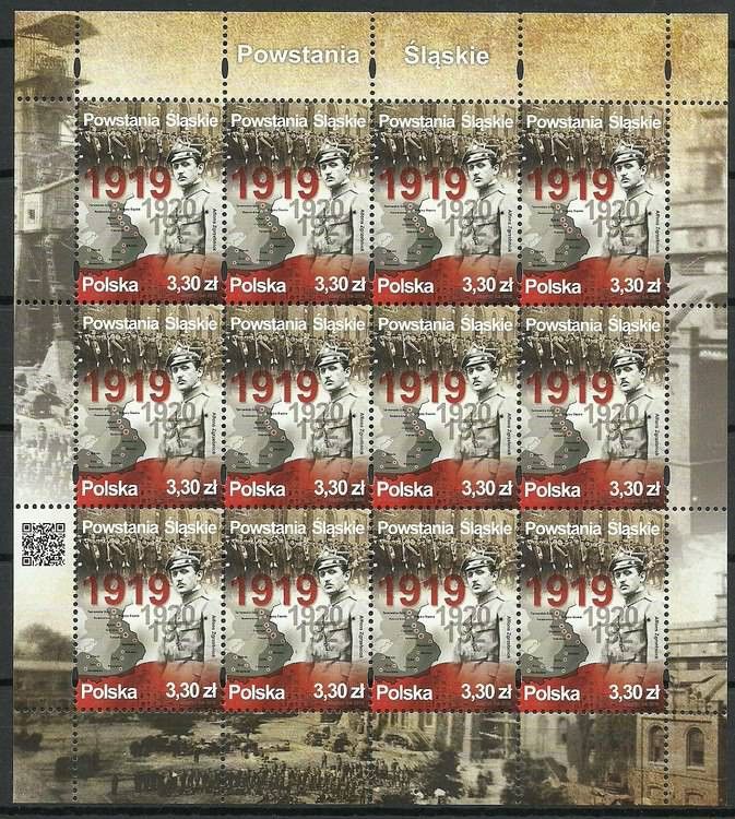 Znaczek Polska 2019 Mi ark 5147 Fi ark 4997 Czyste **