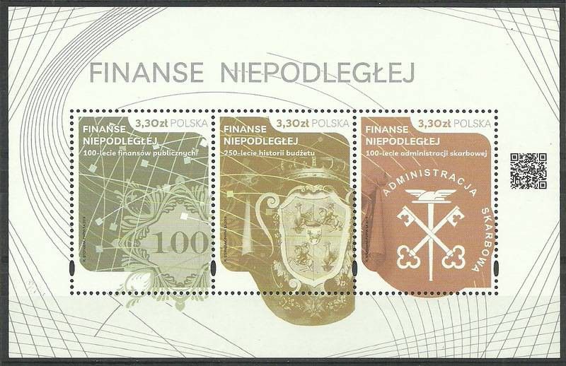 Znaczek Polska 2019 Mi bl 291 Fi bl 339 Czyste **