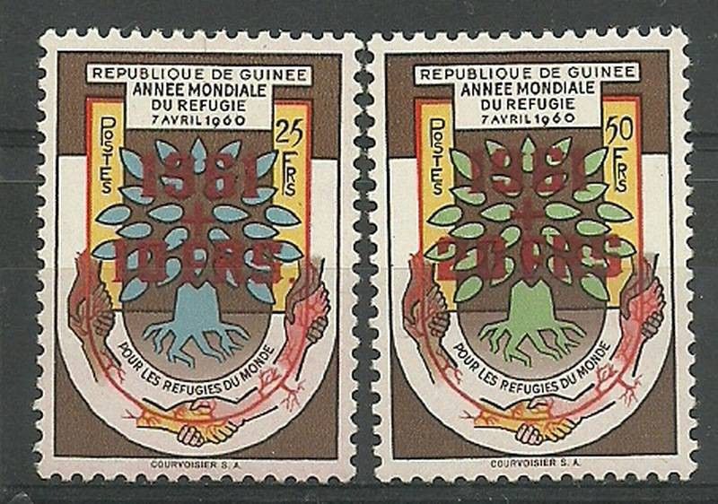 Znaczek Gwinea 1960 Mi 42-43 Czyste **