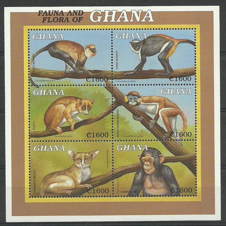 Znaczek Ghana 2000 Mi ark 3087-3092 Czyste **
