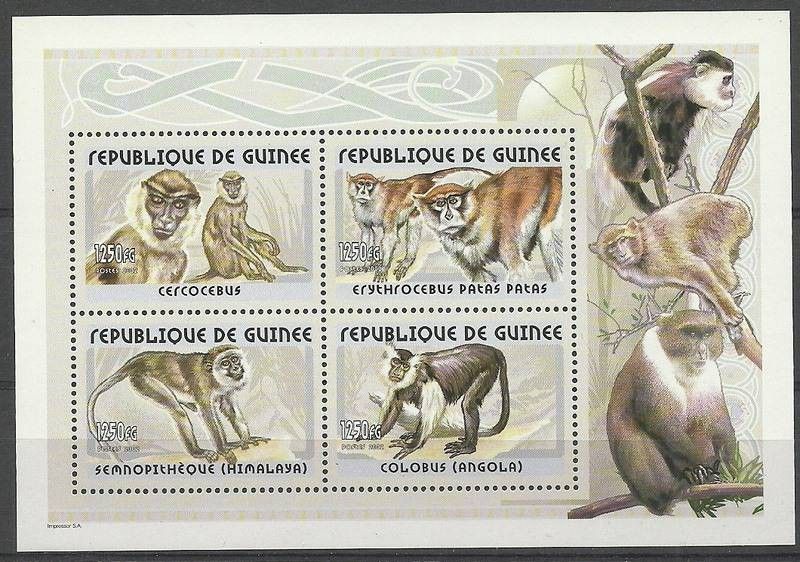Znaczek Gwinea 2001 Mi ark 3386-3389 Czyste **