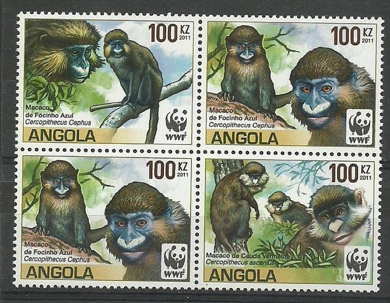 Znaczek Angola 2011 Mi 1858-1861 Czyste **