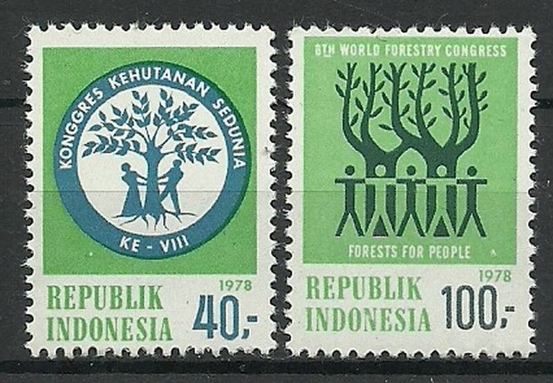 Znaczek Indonezja 1978 Mi 904-905 Czyste **