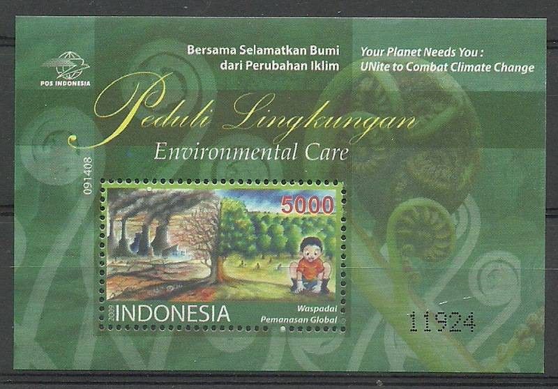 Znaczek Indonezja 2009 Mi bl 252 Czyste **