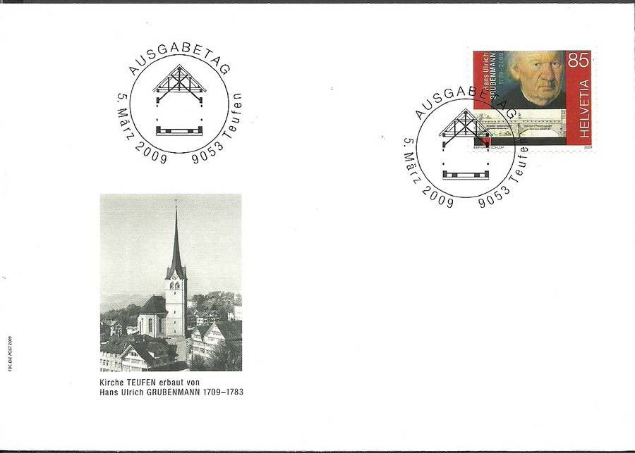 Znaczek Szwajcaria 2009 Mi 2096 FDC