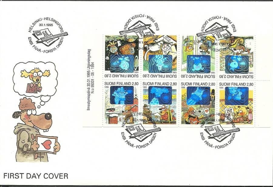 Znaczek Finlandia 1995 Mi 1276-1283 FDC