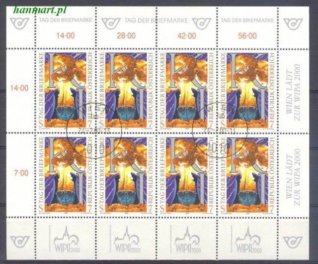 Znaczek Austria 1999 Mi ark 2289 Stemplowane