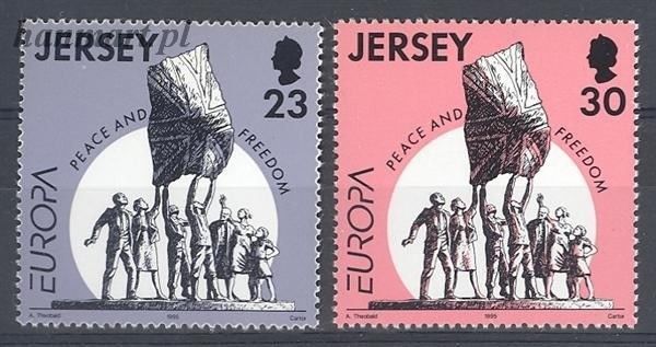 Znaczek Jersey 1995 Mi 693-694 Czyste **