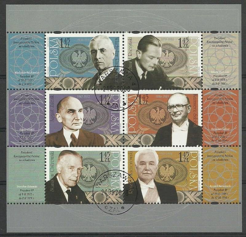 Znaczek Polska 2008 Mi abo bl 181 Fi bl 212 Stemplowane