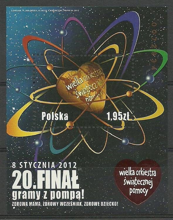 Znaczek Polska 2012 Mi abo bl 203 Fi bl 235 Stemplowane