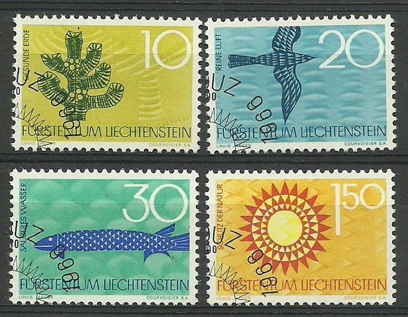 Znaczek Liechtenstein 1966 Mi 460-463 Stemplowane