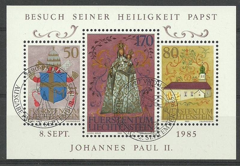 Znaczek Liechtenstein 1985 Mi bl 12 Stemplowane