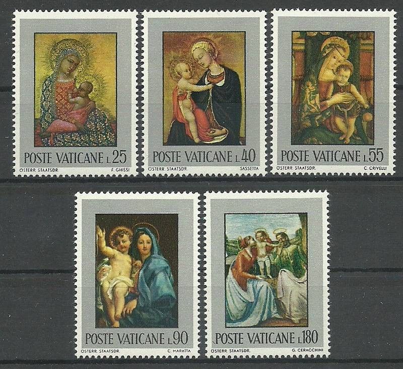 Znaczek Watykan 1971 Mi 581-585 Czyste **