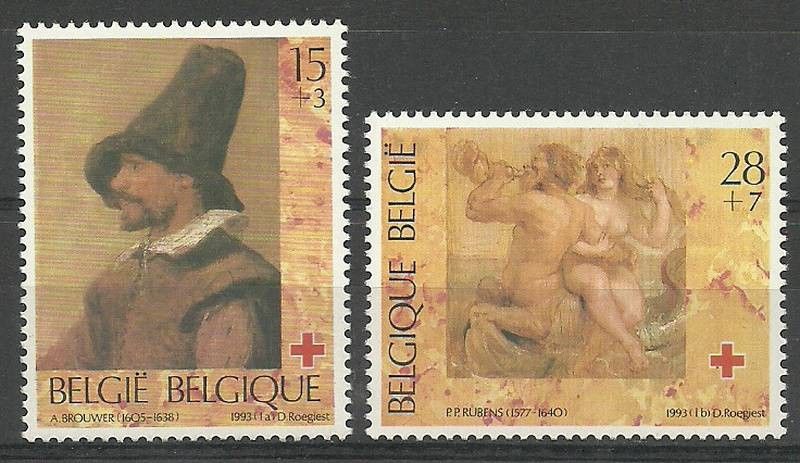 Znaczek Belgia 1993 Mi 2541-2542 Czyste **