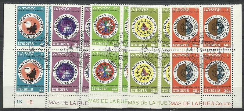 Znaczek Etiopia 1976 Mi 893-897 Stemplowane