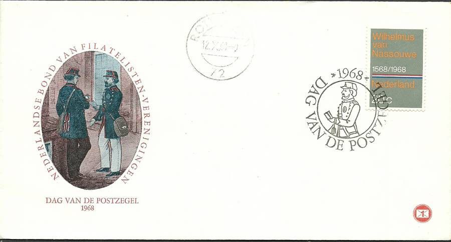 Znaczek Holandia 1968 Mi 901 FDC