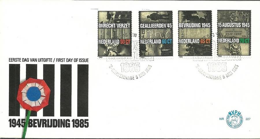 Znaczek Holandia 1985 Mi 1270-1273 FDC